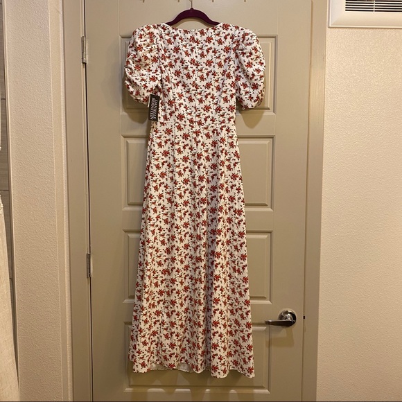 Danielle Bernstein Floral Puff Sleeve Maxi Dress - Picture 6 of 8